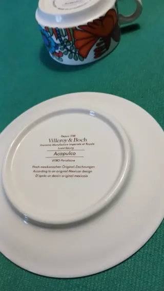Tazzina caffè Acapulco villeroy & Boch con piattin