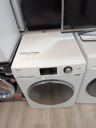 Lavadora Secadora Haier Blanca