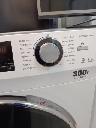 Lavadora Secadora Haier Blanca