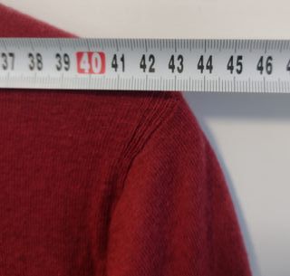 Jersey Massimo Dutti M Burdeos Seda y Cachemira