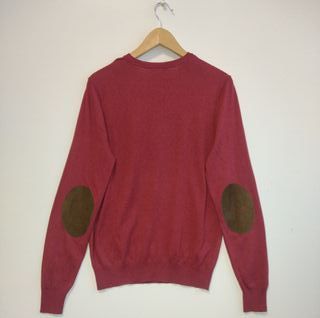 Jersey Massimo Dutti M Burdeos Seda y Cachemira