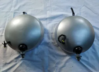 Coppia Fari Carello Cromati