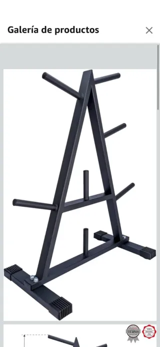 Soporte para discos de gimnasio