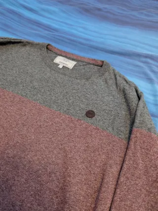 Jersey Gris y Burdeos