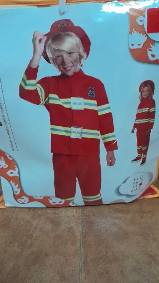 Disfraz Bombero Niño/a Talla 7-9Años