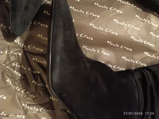 Stivali Manila Grace n.37 camoscio e pelle