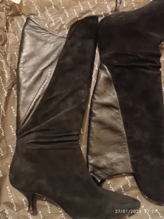 Stivali Manila Grace n.37 camoscio e pelle