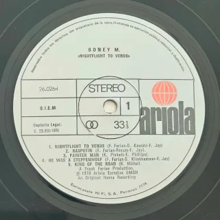Disco Vinilo  Boney M   Nightflight To Venus