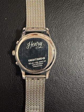 Reloj Henry London Azul y Plateado