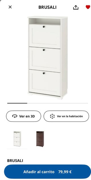 Zapatero BRUSALI IKEA blanco