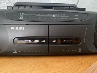 Radiocasete Philips Negro/Gris
