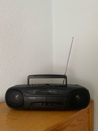 Radiocasete Philips Negro/Gris