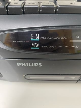 Radiocasete Philips Negro/Gris