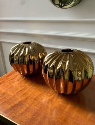 Jarrón Zara Home Dorado