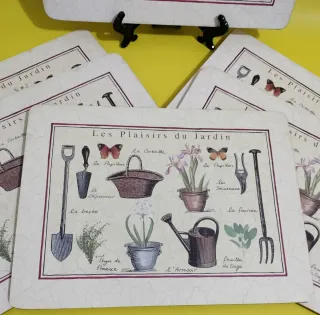 6 Manteles Individuales Pimperel Jardín 29x22 cm