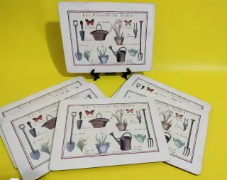 6 Manteles Individuales Pimperel Jardín 29x22 cm