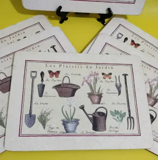 6 Manteles Individuales Pimperel Jardín 29x22 cm