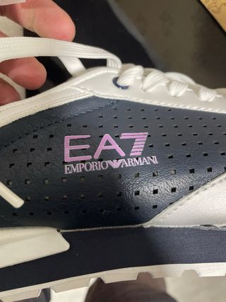 EA Emporio Armani Zapatillas Blancas y Azules