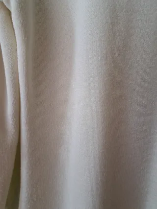 Vestido punto midi cuello parking beige de zara