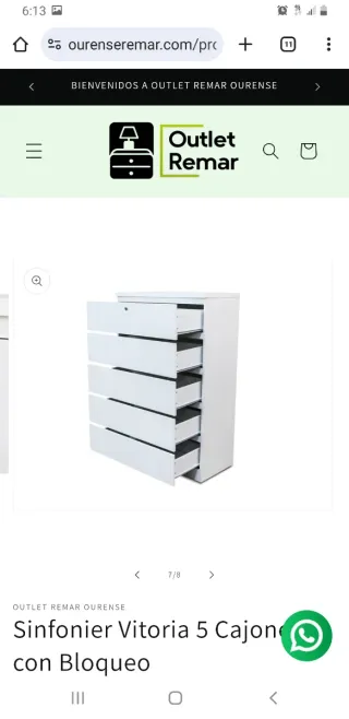 Sinfonier Vitoria 5 Cajones con Bloqueo