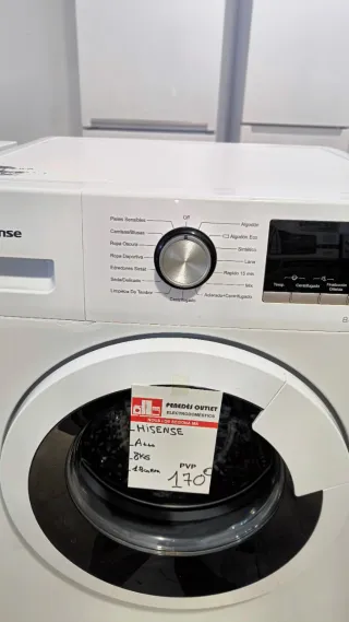 Lavadora Hisense A+++ 8kg con garantía