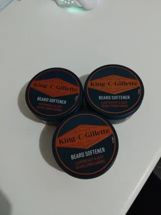 King C. Gillette Balsamo Barba x3