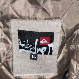 Chaqueta Quiksilver Beige y Verde Talla M