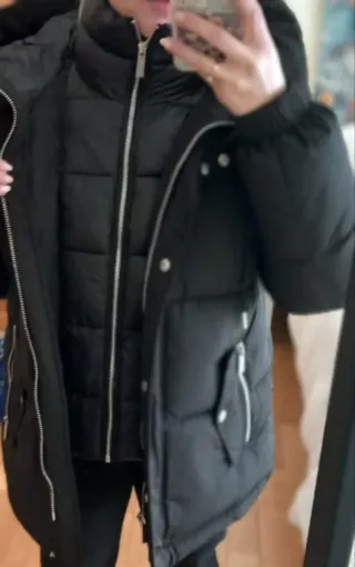 Abrigo Negro Michael Kors Talla M/40 con etiqueta