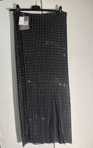 Falda larga fiesta con pedrería