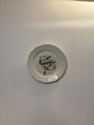 Richard Ginori Coppia Piatti Porcellana Pesci