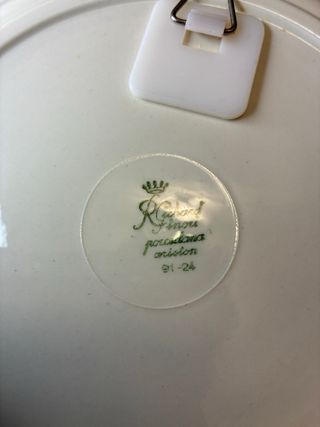 Richard Ginori Coppia Piatti Porcellana Pesci