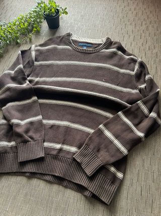 Jersey Tommy Hilfiger Rayas Marrón Talla XXL