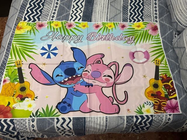 Fondo Feliz Cumpleaños Lilo & Stitch