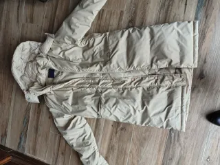 Piumino tre quarti beige