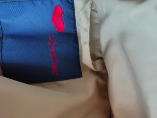 Piumino tre quarti beige