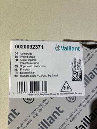 Circuito Vaillant 0020092371
