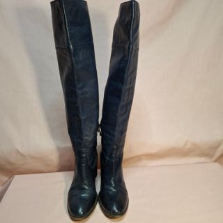 Botas altas Palkros piel azul