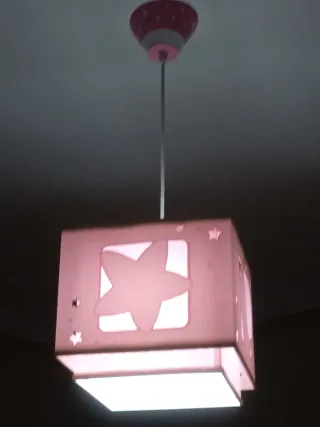 Lámpara infantil de techo estrellas y luna