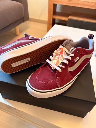 Zapatillas Vans Old Skool Originales Rojo/Gris