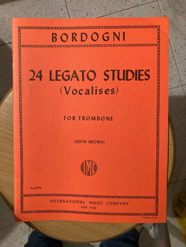 Bordogni 24 Legato Studies Trombone