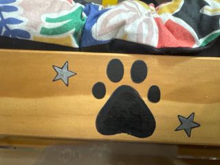 Cama madera hecha a mano perro/gato