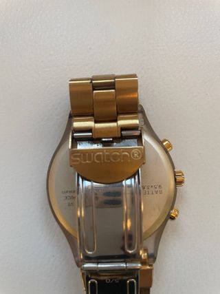 Reloj Swatch Dorado Cronógrafo