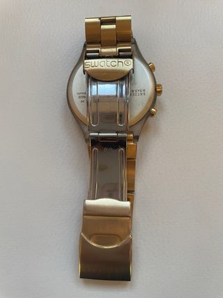Reloj Swatch Dorado Cronógrafo