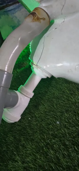 Lavabo Inglés Antiguo Porcelana Azul Blanco