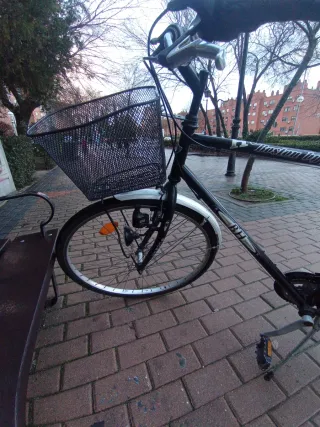 Bicicleta de paseo negra