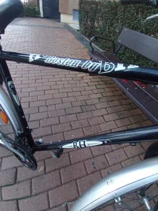 Bicicleta de paseo negra