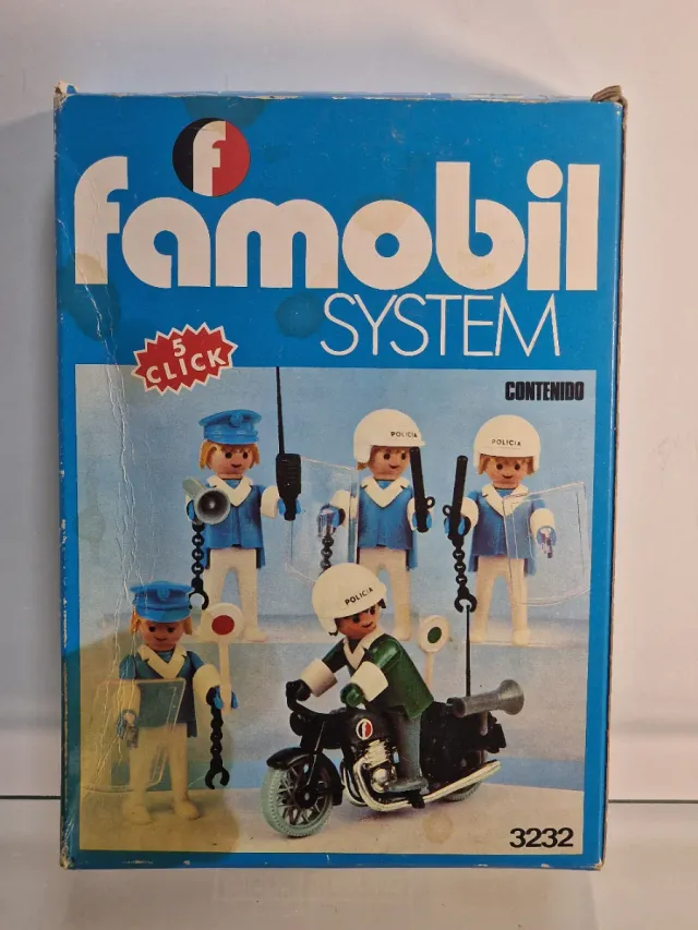 Famobil System 3232 Policías Vintage 1974