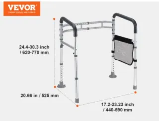 Apoyo de seguridad VEVOR para inodoro