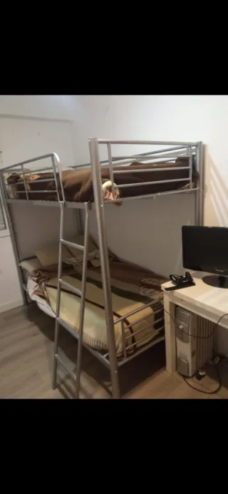 Litera metálica con 3 colchones 90cm