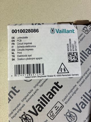 Circuito Vaillant 0010028086 NUEVO